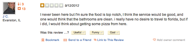 republican bad comment yelp